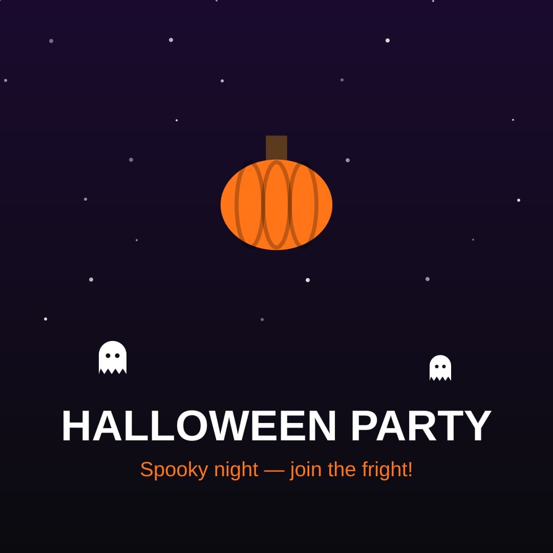Halloween party Vector — Free SVG Illustration