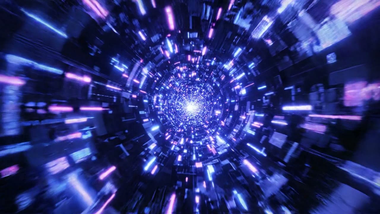Neon Data Tunnel — Infinite Cyber Loop