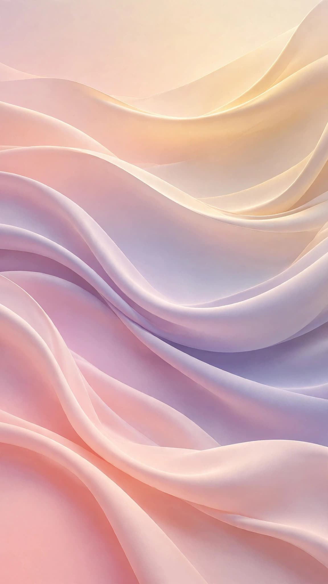 Pastel Silk Dune Sunrise Gradient — Minimal Phone Wallpaper